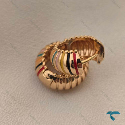 گوشواره طلایی رنگی Ghoshvareh-8564-L