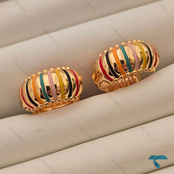 گوشواره طلایی رنگی Ghoshvareh-8564-L