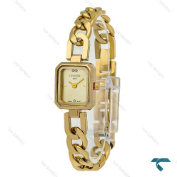 ساعت سیتیزن زنانه طلایی بند کارتیری Citizen-8482-L