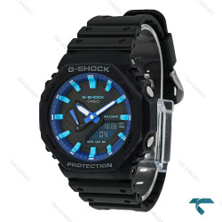 جیشاک GA2100 مردانه مشکی ایندکس آبی GShock-8528-G