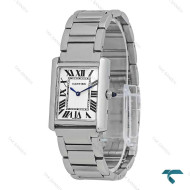ساعت مردانه Cartier Tank نقره ای سایز مدیوم Cartier-7300-L