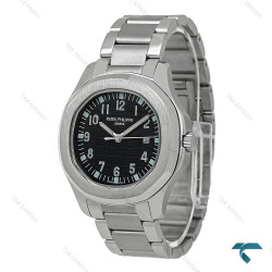 ساعت مردانه پتک فیلیپ آکوانا استیل صفحه مشکی Patek-7349-G