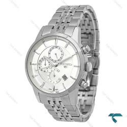 ساعت مچی مردانه سیکو Vip سه موتوره نقره ای Seiko-8747-G