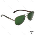 عینک دودی مردانه CT2851-5 کارتیه خلبانی شیشه سبز Cartier-9865-G