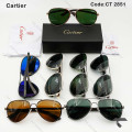 عینک آفتابی مردانه کارتیر CT2851-3 خلبانی نوک مدادی Cartier-9863-G
