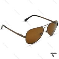 عینک خلبانی مردانه P2863-6 کارتیه قهوه ای Cartier-9971-G