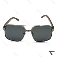 عینک کارتیه مردانه P8357-4 پولار نوک مدادی دسته قهوه ای Cartier-9976-G