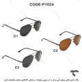 عینک دودی خلبانی کارتیه مردانه P1024-3 نوک مدادی Cartier-9979-G