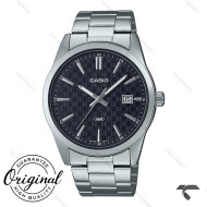 ساعت مردانه MTP-VD03D-1AU کاسیو صفحه مشکی شطرنجی Casio-10422-G