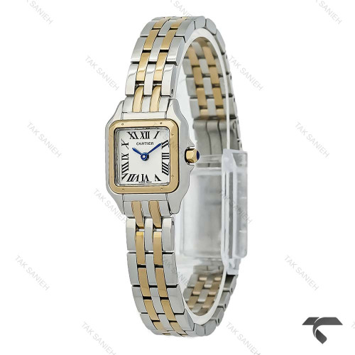 ساعت کارتیه پنتر مینی زنانه دورنگ طلایی Cartier-10630-L