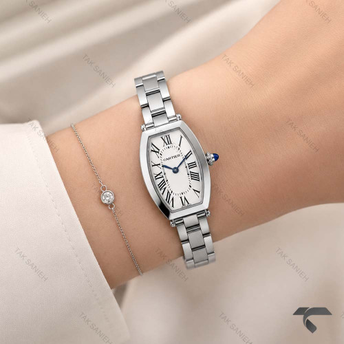 ساعت مچی کارتیر Tortue زنانه استیل صفحه سفید Cartier-10631-L