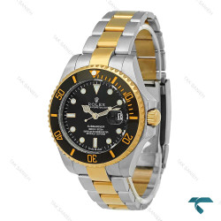 ساعت رولکس سابمارینر مردانه دورنگ طلایی مشکی Rolex-2533-G