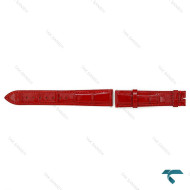 بند چرم فابریک ساعت کارتیر دموند زنانه قرمز Cartier-Strap-8824-L