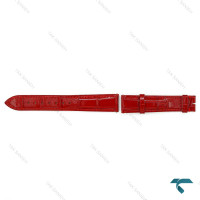 بند چرم فابریک ساعت کارتیر دموند زنانه قرمز Cartier-Strap-8824-L