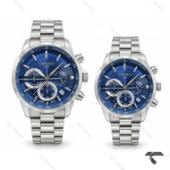 ساعت ست سیکو عروس و دامادی رفرنس 31693 استیل صفحه سرمه ای Seiko-11436-S