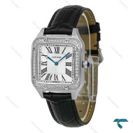 ساعت کارتیه سانتوس دومونت سیلور دورنگین متوسط Cartier-8886-L