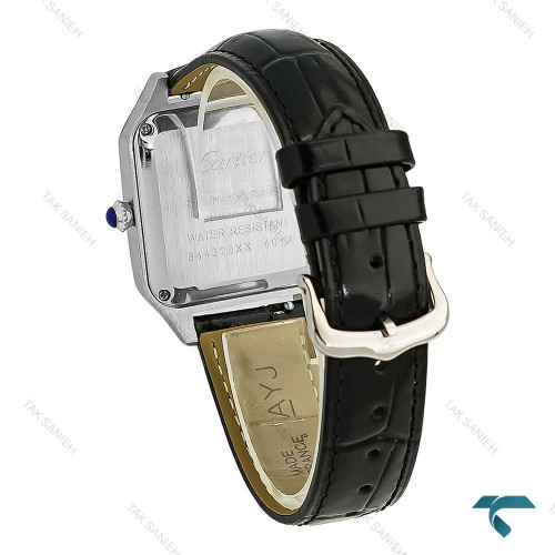 ساعت کارتیه سانتوس دومونت سیلور دورنگین متوسط Cartier-8886-L