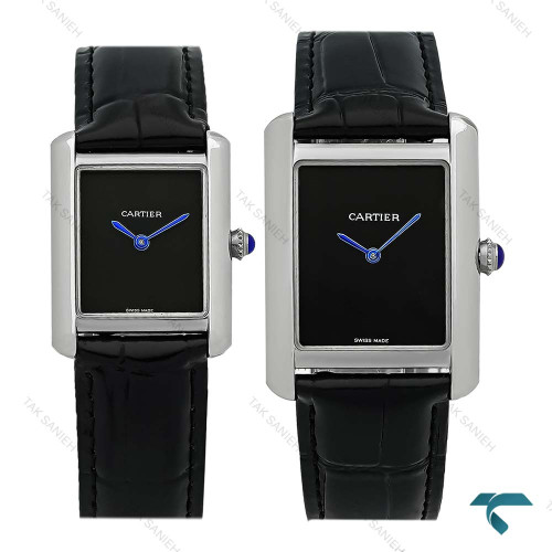 ساعت ست کارتیه تانک سیلور صفحه مهندسی Cartier-8922-S