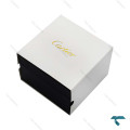 ساعت کارتیر سانتوس دومونت زنانه سیلور بند سرمه ای متوسط Cartier-10615-G