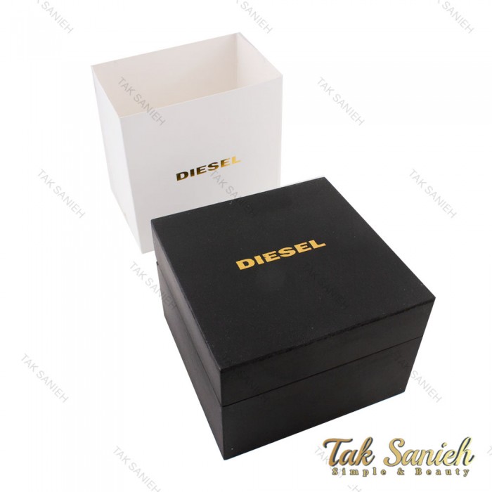 ساعت دیزل شاخدار مردانه مشکی طلایی Diesel-2707-G