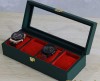 جعبه ساعت مچی 4 تایی رنگ بدنه سبز Watches-Box-4-5258-U