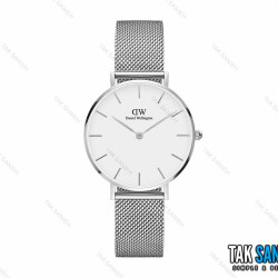ساعت دنیل ولینگتون زنانه بند حصیری سیلور سفید Daniel-2500-L