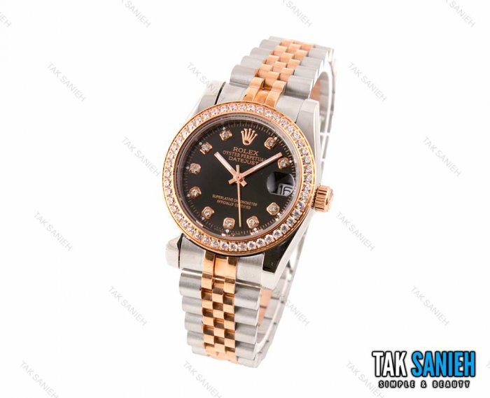 ساعت مچی رولکس زنانه دیت جاست سایز متوسط مدل Rolex-2481-L