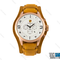 ساعت پورشه دیزاین مردانه صفحه سفید مدل Porsche-1506-G