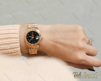 ساعت رولکس زنانه رزگلد مدل Rolex-1588-L
