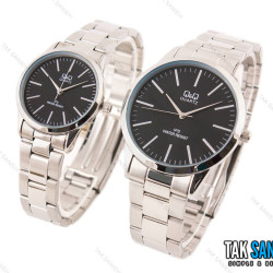 ساعت ست کیو اند کیو نقره ای مشکی Q&Q-2286-S