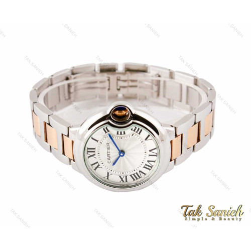 ساعت کارتیر بالن بلو زنانه رزگلد سیلور مدیوم Cartier-3110-L