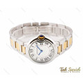 ساعت کارتیه زنانه بالن بلو طلایی سیلور مدیوم Cartier-3111-L