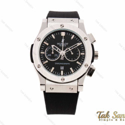 ساعت مچی هابلوت مردانه سه موتوره سیلور مشکی Hublot-3118-G