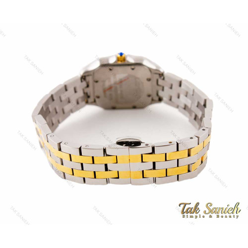 ساعت مچی زنانه کارتیه پنته دورنگ طلایی مدیوم Cartier-3187-L