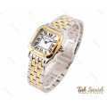 ساعت مچی زنانه کارتیه پنته دورنگ طلایی مدیوم Cartier-3187-L
