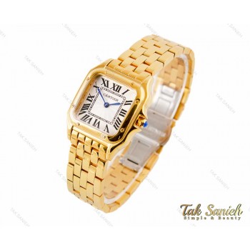 ساعت کارتیر پنتر زنانه طلایی مدیوم Cartier-3191-L