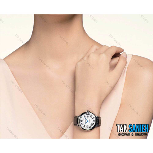 ساعت کارتیر زنانه مدل بالن بلو متوسط Cartier-1819-L