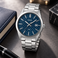 ساعت کاسیو MTP-VD03D-2A2U مردانه سیلور صفحه سرمه ای Casio-11425-G