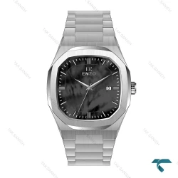ساعت مچی مردانه انزو EC-602ABG سیلور صفحه مشکی Enzo-8055-G