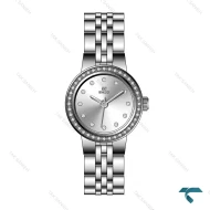 ساعت زنانه انزو EC-606AEL دورنگین تمام سیلور Enzo-8065-L