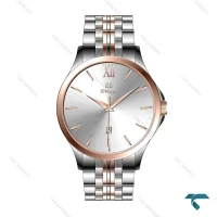 ساعت مردانه انزو EC-612KEG دورنگ رزگلد صفحه سیلور Enzo-8094-G