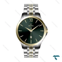 ساعت Enzo EC-612TSG مردانه دورنگ طلایی صفحه سبز Enzo-8100-G