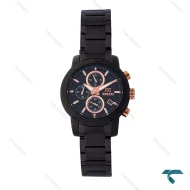 ساعت انزو زنانه EC-2164BRL سه موتوره کرنوگراف مشکی Enzo-8113-L