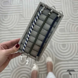 دستبند کنفی امگا مردانه سیم اورجینال   Omega-9960-G