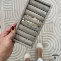 بنگل طلایی ونکلیف آبکاری  Vancleaf-9963-L