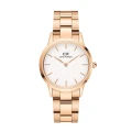 ساعت دنیل ولینگتون زنانه رزگلد صفحه سفید متوسط DW-3453-L