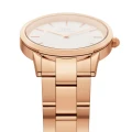 ساعت دنیل ولینگتون زنانه رزگلد صفحه سفید متوسط DW-3453-L