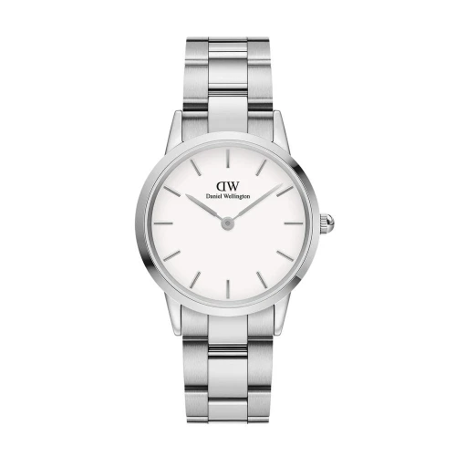 ساعت دنیل ولینگتون زنانه نقره ای صفحه سفید متوسط DW-3457-L