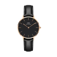ساعت دنیل ولینگتون زنانه بند چرم مشکی DW-3543-L