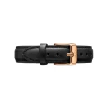 ساعت دنیل ولینگتون زنانه بند چرم مشکی صفحه سفید DW-3546-L